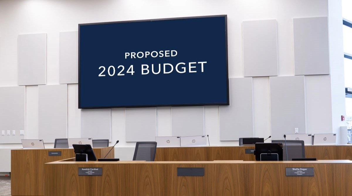Wood Buffalo institutional council chamber acoustic wall panels