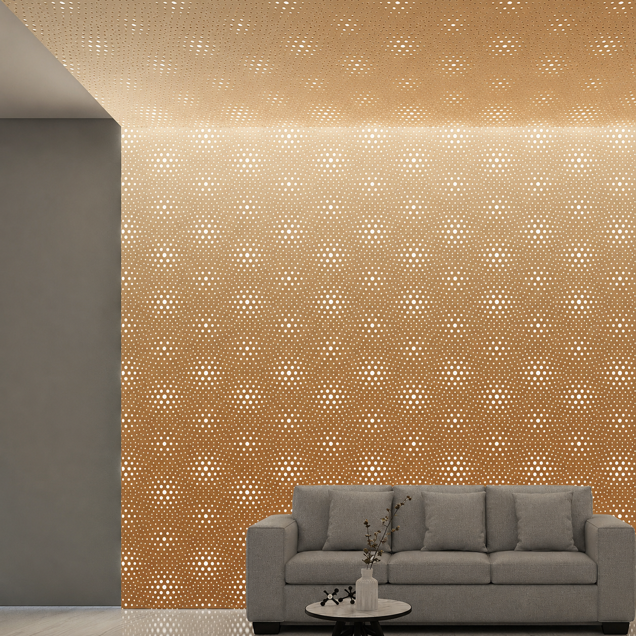 Circular perforated pattern detail for Seamless System panels